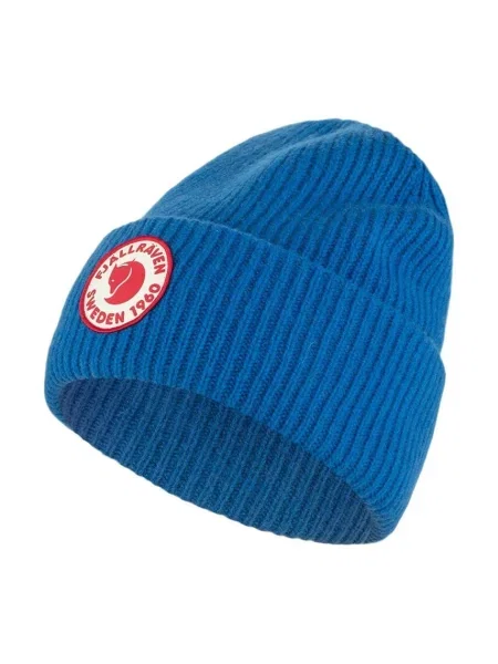 Fjallraven căciulă Logo de lână din tricot gros albastru