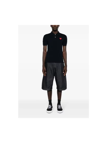 Koszulka polo Comme Des Garcons niebieska