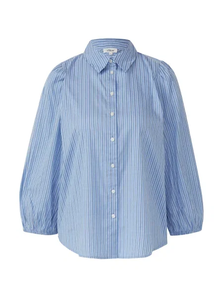 S.Oliver Bluză albastru deschis / albastru închis alb