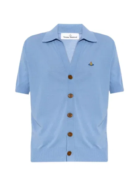 Haftowany kardigan Vivienne Westwood niebieski