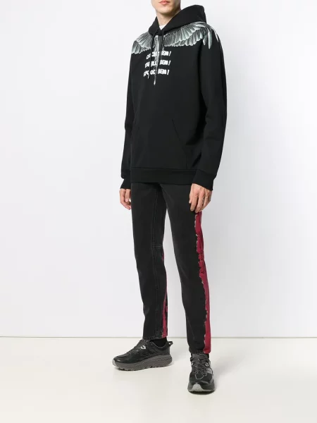 Hoodie County Of Milan με σχέδιο μαύρο