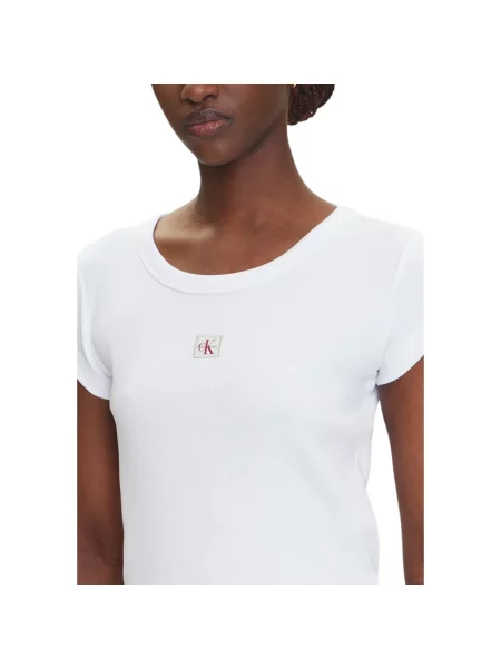 Tričko Calvin Klein Jeans bílé