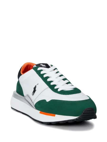 Matlasat sneakerși Polo Ralph Lauren cu autograf de catifea cord albastru