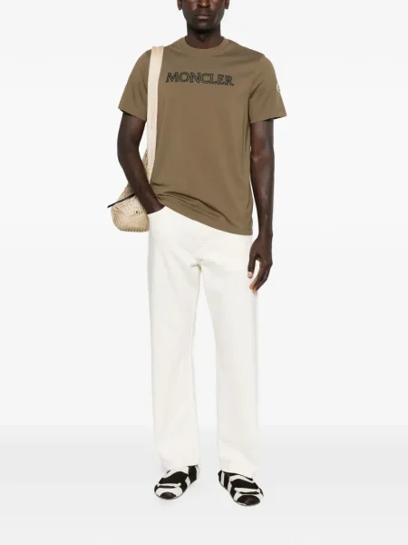Tricou Moncler cu autograf maro