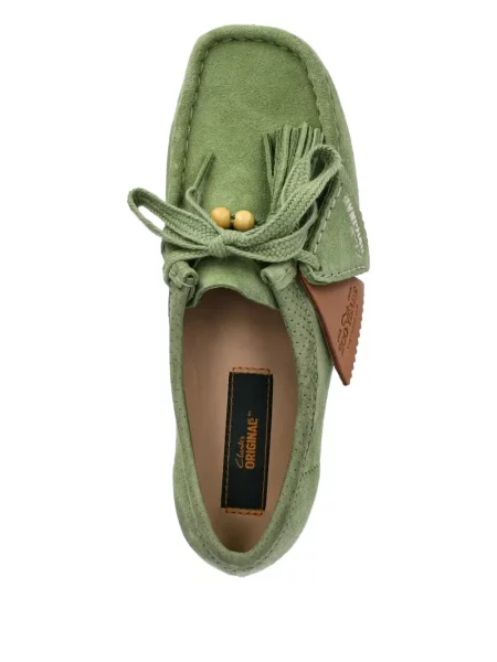 Пустинни ботуши Clarks Originals с ресни зелено