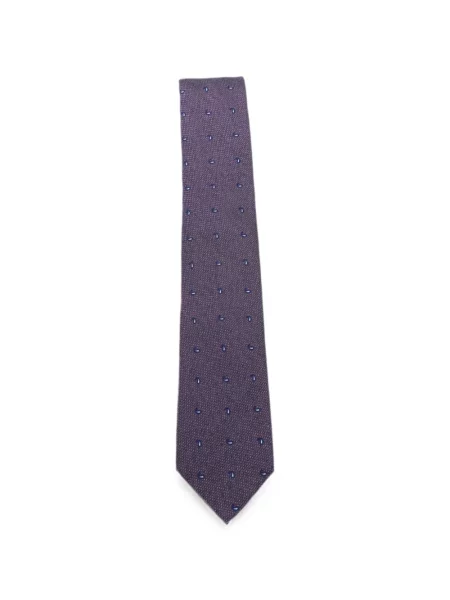 Cravată Antonio Muro cu broderie cu model paisley violet