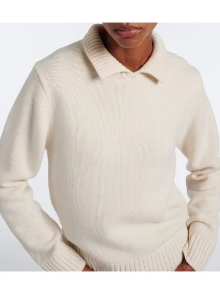 Pulover Extreme Cashmere din cașmir alb