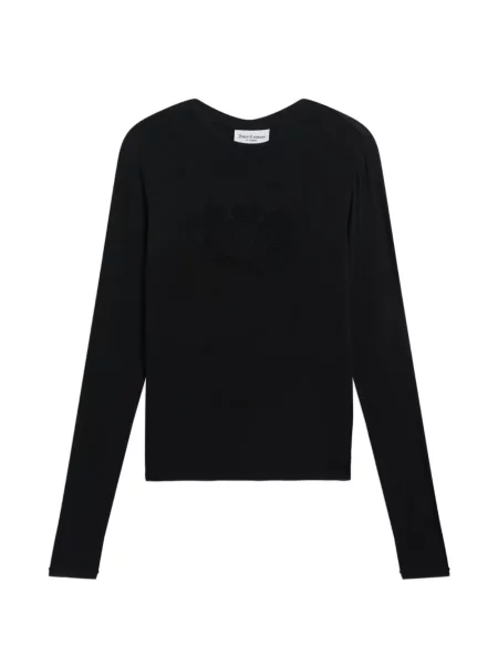 Stras lung tricou Juicy Couture negru
