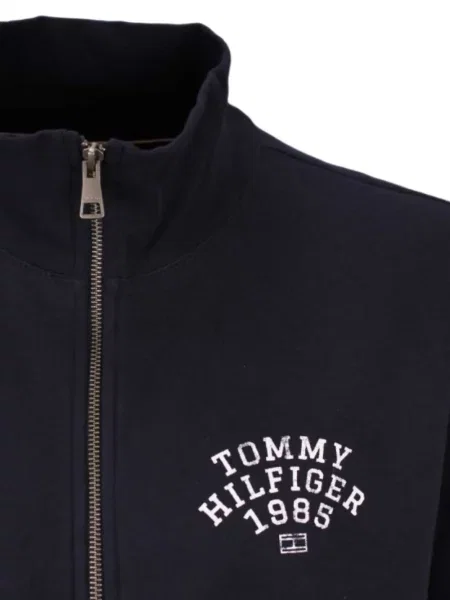 Pulover Tommy Hilfiger cu imagine albastru