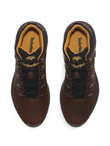 Botine Timberland cu șireturi din dantelă maro