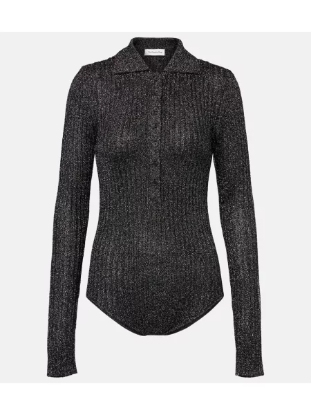 Body The Frankie Shop tricotate negru