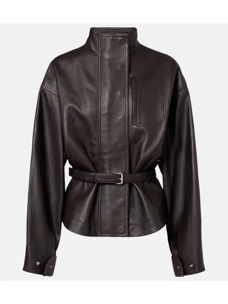 Geanta de piele Jacquemus maro