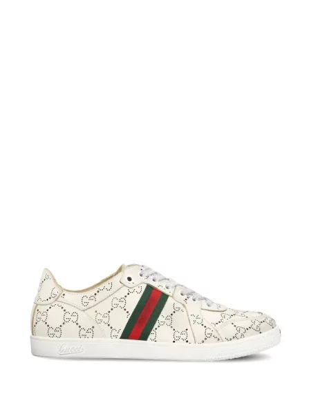 Sneakerși Gucci din piele cu dungi
