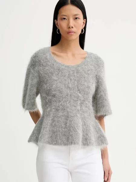 MUNTHE pulover din amestec de lână RYLALINE gri