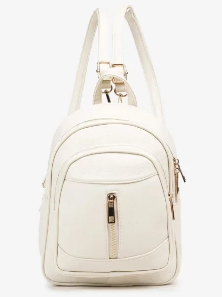 Plecak na Ramiączkach z Regulacją Wykończony Suwakami Nelsey beżowy
