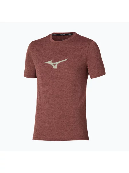 Мъжка тениска за бягане Mizuno Core Runbird Tee copper brown кафяво