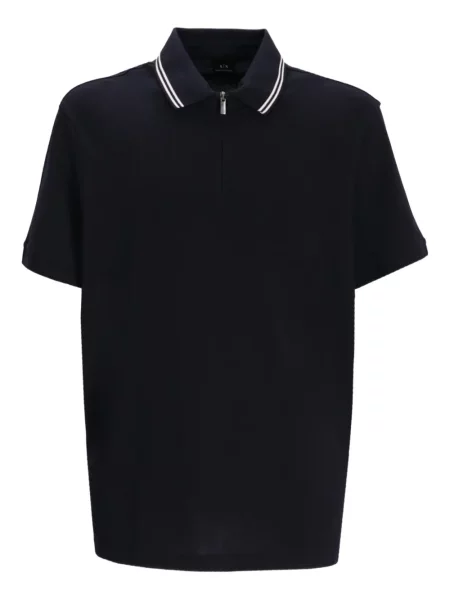 Tricou polo Armani Exchange negru
