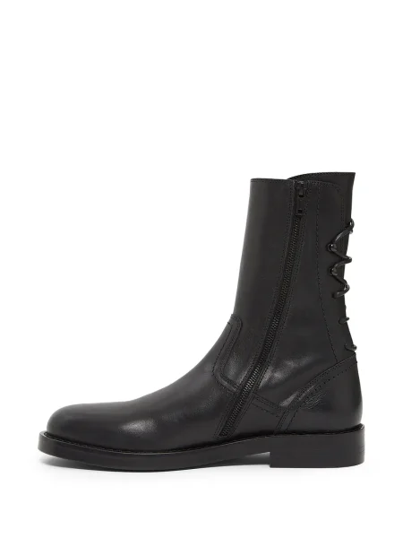 Cizme scurte Ann Demeulemeester biker negru