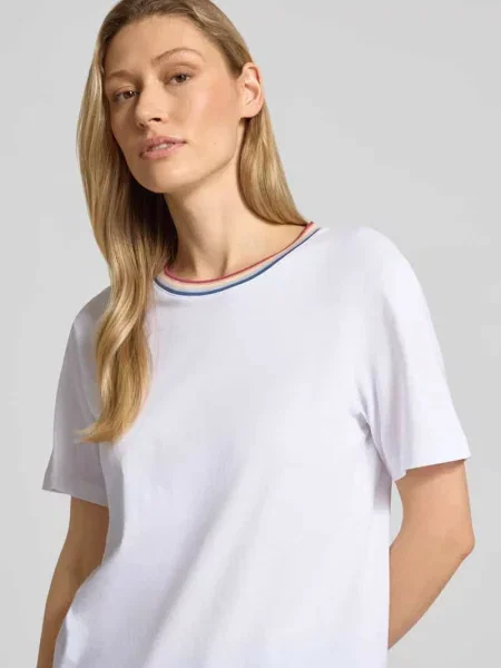 Koszulka z czystej bawełny Jake*s Casual biała