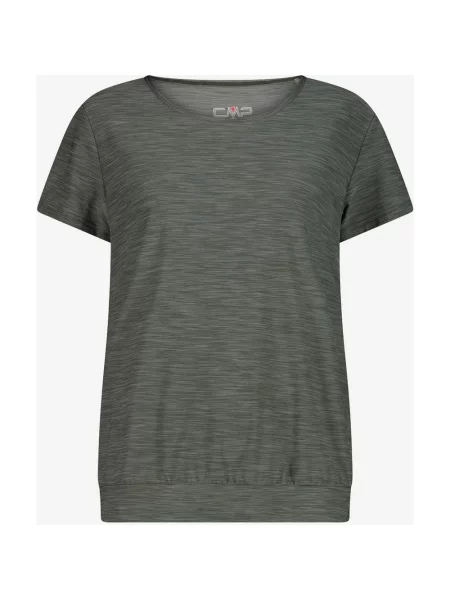 Koszulka CMP Stretch Jersey z krótkim rękawem chrom zielona