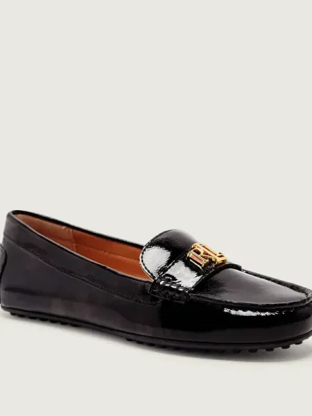 LAUREN RALPH LAUREN De piele mocasini BARNSBURY negru