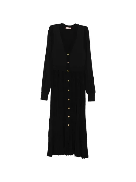Rochie midi Twinset tricotate negru