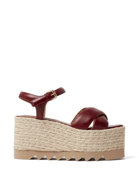 Sandale Stella Mccartney cu platformă cu bretele maro
