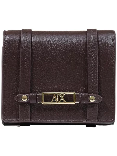 Peňaženka Armani Exchange Tmavo béžová hnedá