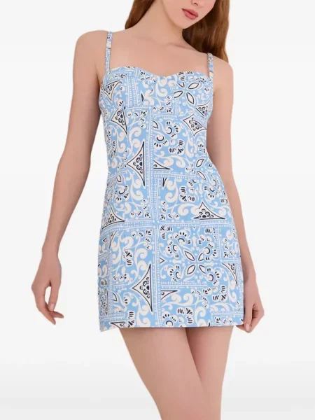 Rochie mini Cara Cara cu motiv cu inimi albastru
