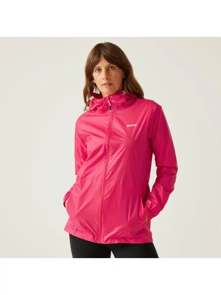 Kurtka trekkingowa Pack It Jacket III kieszonkowa przeciwdeszczowa różowa