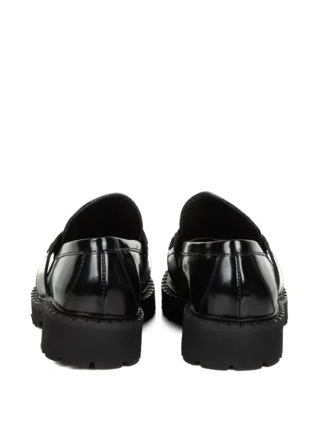 Pantofi loafer Laura B din piele negru