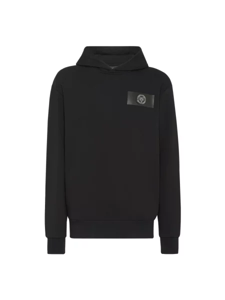 Bluza z kapturem Plein Sport z kapturem czarna