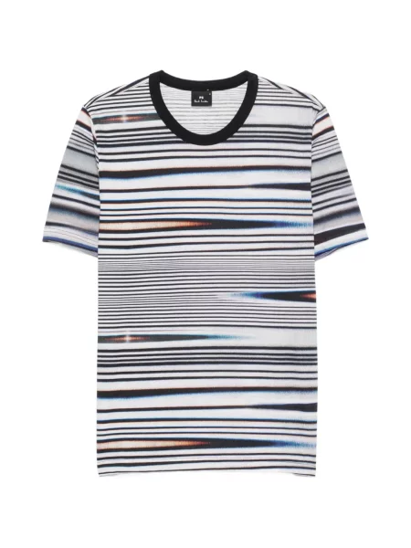 Tricou Ps Paul Smith cu dungi alb