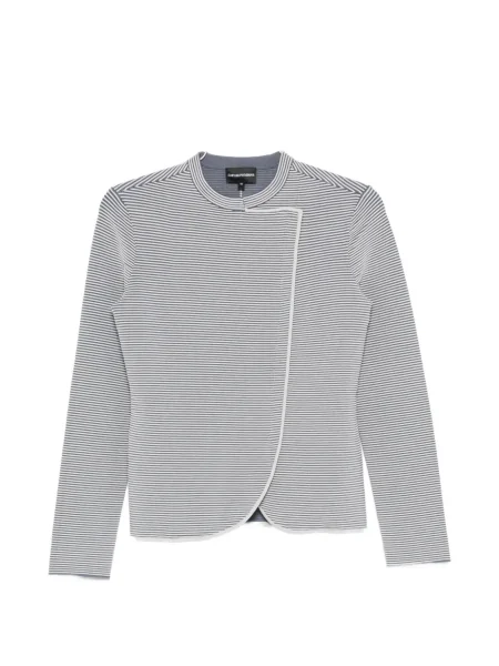 Geacă Emporio Armani cu dungi gri