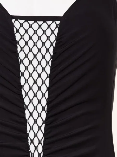 Charmline Strój Kąpielowy Modelujący Textured Dimension schwarz biały