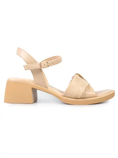 Кожаные босоножки Modamilano бежевые