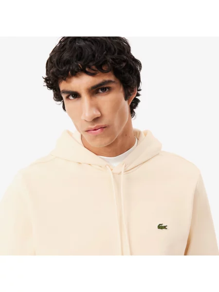 Lacoste Bluza Z Kapturem Classic Fit beżowa