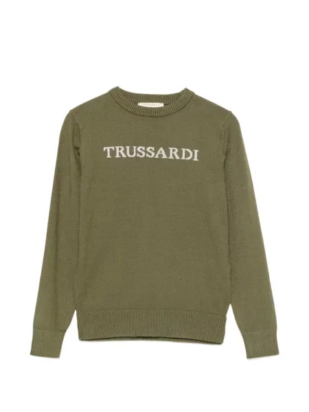 Sweter dziecięcy Trussardi zielony