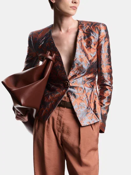 Повсякденні штани Emporio Armani модал/поліестер рожевий