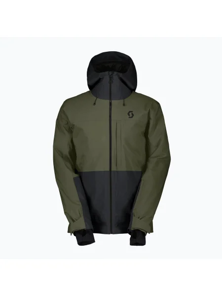 Лижна куртка SCOTT Ultimate Dryo 10 douglas green/black чорна