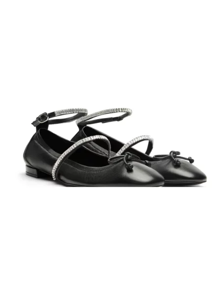 Balerinki Stuart Weitzman skórzane czarne