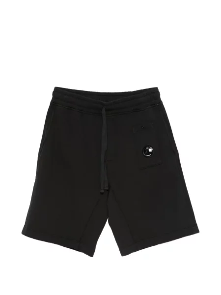 Talie șnur de strângere pantaloni scurți C.p. Company din fleece negru