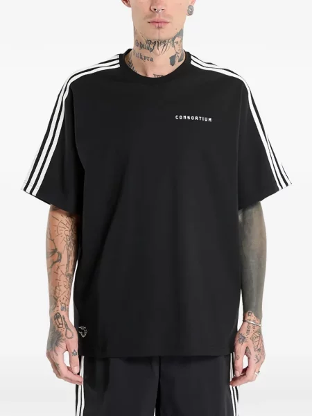 Бикини Adidas на райета черно