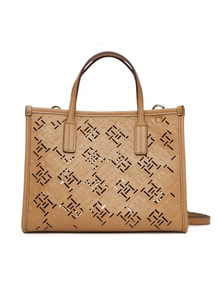 Tommy Hilfiger Torbica Th City Mini Smeđa bež