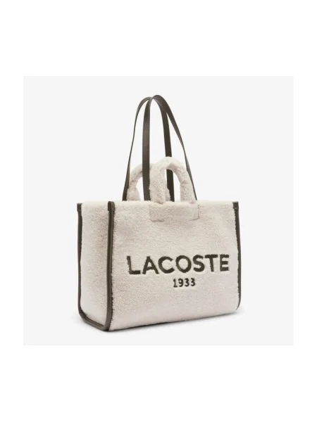 Geantă Lacoste Écru alb