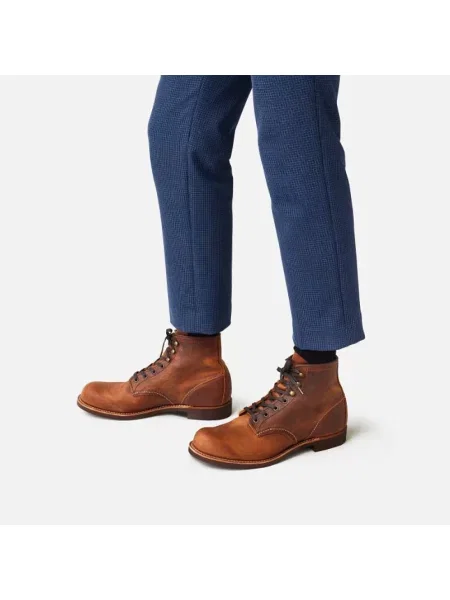 Botki Red Wing Shoes skórzane czerwone