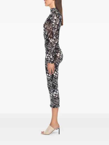 Rochie Off-white plasă alb