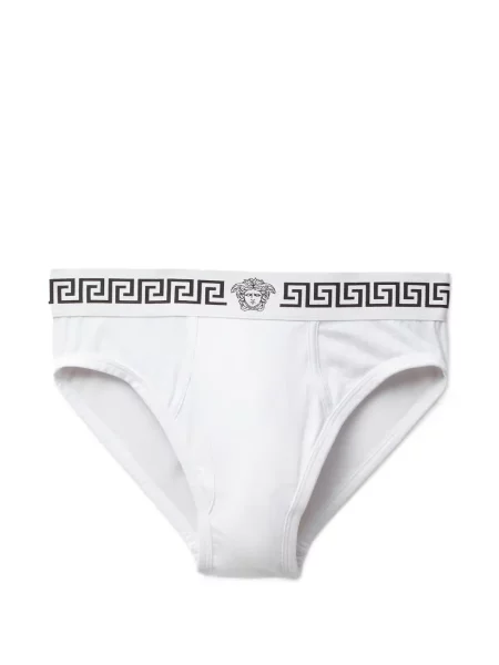 Chiloți briefs Versace din jerseu alb