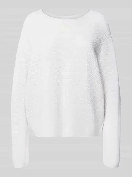 Sweter z błyszczącej dzianiny z mieszanki wełny Rich & Royal srebrny