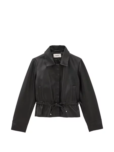 Geanta de piele Ba&sh cu cordon negru